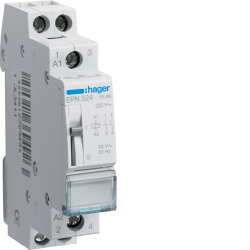 HAGER - PRZEKAŹNIK BISTABILNY 24V 2Z/16A - EPN524
