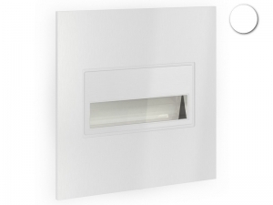 ZAMEL - OPRAWKA ŚCIENNA PUNKTOWA P/T 0.4W IP44 14V DC BIAŁA BAR. B.CIEPŁA SONA Z RAMKA KWAD. 14-211-52 - LED11421152