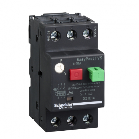 SCHNEIDER ELECTRIC - WYŁĄCZNIK SILNIKOWY ZAKRES 6-10A AC3 3 BIEGUNY WYZWALANIE TERMOMAGNETYCZNE GZ1 - GZ1E14