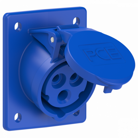 PCE - GNIAZDO TABLICOWE SKOŚNE TWIST  16A 230V 2P+Z 70x85mm  - 413-6