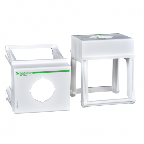 SCHNEIDER ELECTRIC - PODSTAWA MODUŁOWA NA SZYNĘ TH 35 Z WYCIĘCIEM FI 22MM, SZEROKOŚĆ 3 MODUŁY 18MM - A9A15151