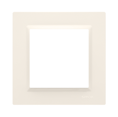 KONTAKT SIMON - RAMKA POJEDYNCZA UNIWERSALNA POZIOM/PION KREMOWY SIMON 10 - CR1/41