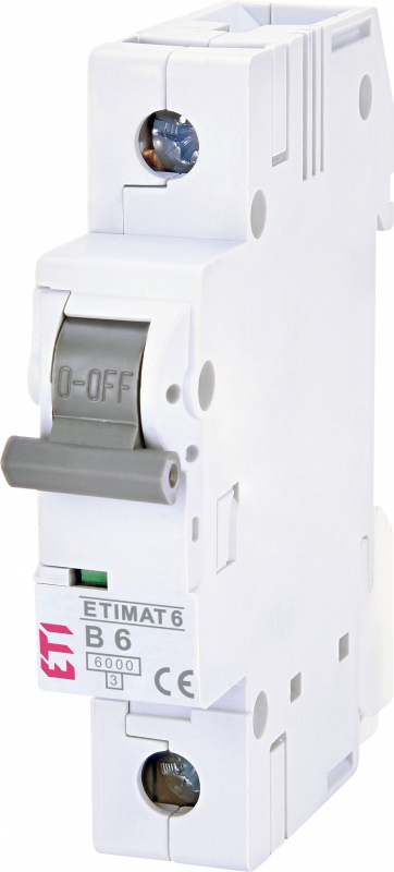 ETI - WYŁĄCZNIK NADPRĄDOWY ETIMAT 6 1P B6 - 002111512