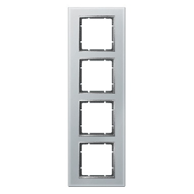 HAGER - RAMKA POCZWÓRNA SZKLANA ALUMINIOWY B.7 - 10146414