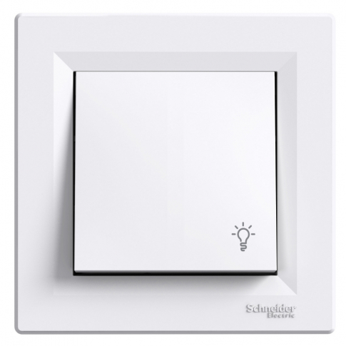 SCHNEIDER ELECTRIC - PRZYCISK ŚWIATŁO ZACISKI ŚRUBOWE 10AX 250V AC BIAŁY ASFORA - EPH0900121
