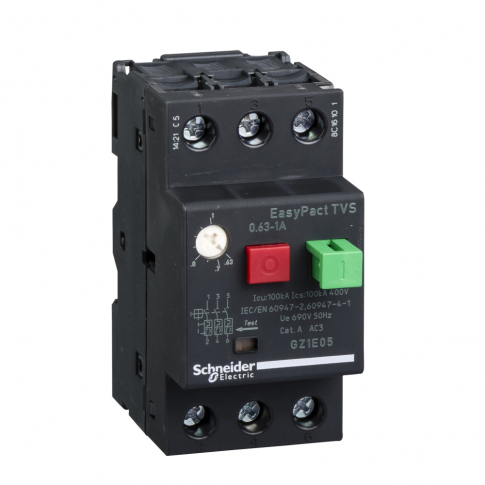 SCHNEIDER ELECTRIC - WYŁĄCZNIK SILNIKOWY MAGNETYCZNO-TERMICZNY 0,63..1,0A - GZ1E05