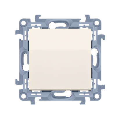 KONTAKT SIMON - ŁĄCZNIK POJEDYNCZY ZACISKI ŚRUBOWE 10AX 250V KREMOWY SIMON 10 - CW1.01/41