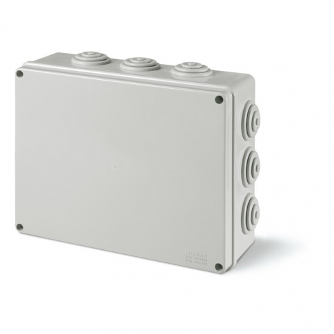 SCAME - PUSZKA NATYNK 240X190X90MM Z DŁAWNICAMI IP55 SZARY SCABOX - 685.008