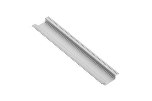 GTV - PROFIL ALUMINIOWY PODTYNKOWY DO TAŚM LED Z KOŁNIERZEM 15,25x6,25 2MB GLAX SILVER 2 M - PA-GLAX-AL