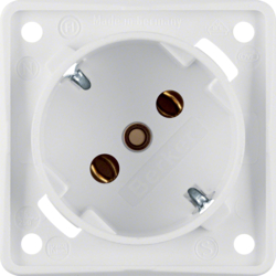 HAGER - GNIAZDO SCHUKO 45° MECHANIZM BIAŁY MAT INTEGRO FLOW  - 841852522