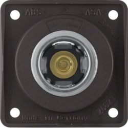HAGER - GNIAZDO ZASILANIA 12 V MECHANIZM BRĄZOWY MAT INTEGRO FLOW  - 845712501