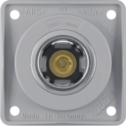 HAGER - GNIAZDO ZASILANIA 12 V MECHANIZM SZARY POŁYSK INTEGRO FLOW  - 845712507
