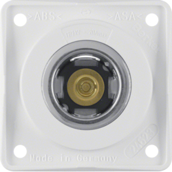 HAGER - GNIAZDO ZASILANIA 12 V MECHANIZM BIAŁY POŁYSK INTEGRO FLOW - 845712509