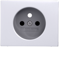 HAGER - ELEMENT CENTRALNY DO GNIAZDA Z UZIEMIENIEM Z PRZYSŁONAMI ALUMINIUM K.5 - 3965757003