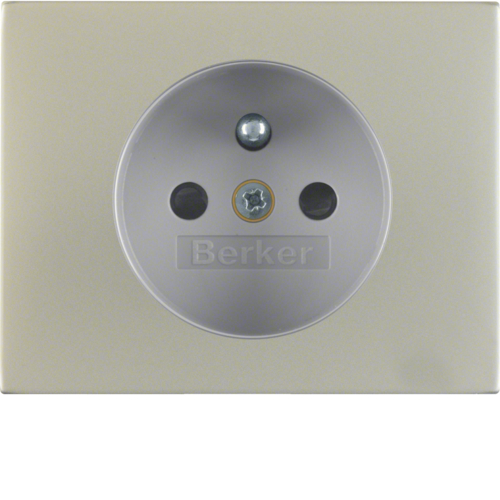 HAGER - ELEMENT CENTRALNY DO GNIAZDA Z UZIEMIENIEM Z PRZYSŁONAMI STAL SZLACHETNA NIERDZEWNA K.5 - 3965757004