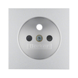 HAGER - ELEMENT CENTRALNY DO GNIAZDA Z UZIEMIENIEM Z PRZYSŁONAMI ALUMINIUM MAT LAKIEROWANY B.KWADRAT/B.7 - 3965768994
