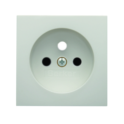 HAGER - ELEMENT CENTRALNY DO GNIAZDA Z UZIEMIENIEM Z PRZYSŁONAMI BIAŁY POŁYSK B.KWADRAT - 3965768999