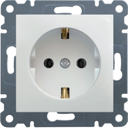 HAGER - GNIAZDO SCHUKO BIAŁY LUMINA 2 - WL1050