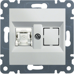 HAGER - GNIAZDO 1XRJ45 KAT.6 FTP BIAŁY LUMINA 2 - WL2170