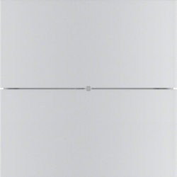 HAGER - PRZYCISK PODWÓJNY STANDARD ALUMINIUM B.IQ  - 75162094
