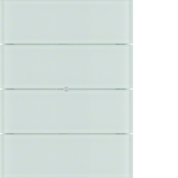 HAGER - PRZYCISK POCZWÓRNY KOMFORT SZKŁO BIAŁE B.IQ  - 75164590