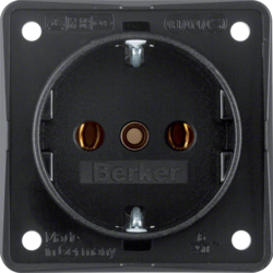 HAGER - GNIAZDO SCHUKO MECHANIZM CZARNY MAT INTEGRO FLOW  - 9418505