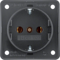 HAGER - GNIAZDO SCHUKO ANTRACYT MAT INTEGRO FLOW  - 941852505