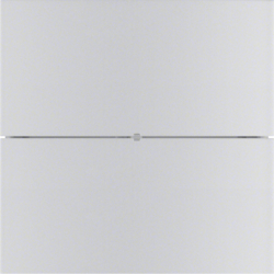 HAGER - PRZYCISK PODWÓJNY KOMFORT ALUMINIUM B.IQ  - 75162594