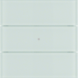 HAGER - PRZYCISK POTRÓJNY STANDARD SZKŁO BIAŁE B.IQ  - 75163090