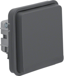 HAGER - GNIAZDO SCHUKO POJEDYNCZE Z UZIEMIENIEM IP55 SZARY W.1 - 47063515