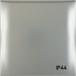 HAGER - RAMKA Z POKRYWĄ Z NADRUKIEM "IP44" CHROM MAT LAKIEROWANY INTEGRO FLOW - 918282568