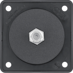 HAGER - GNIAZDO PRZYŁĄCZENIOWE ANTENY SATELITARNEJ MECHANIZM CZARNY MAT INTEGRO FLOW  - 9451905
