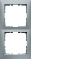 HAGER - RAMKA PODWÓJNA ALUMINIUM MAT LAKIEROWANY B.KWADRAT - 5310128994