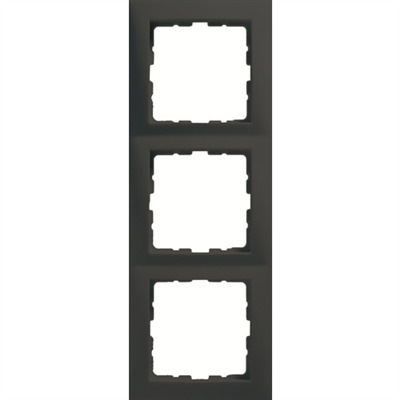 HAGER - RAMKA POTRÓJNA ANTRACYT MAT B.KWADRAT - 5310138996