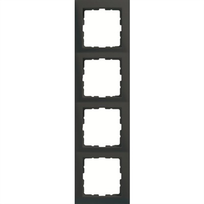 HAGER - RAMKA POCZWÓRNA ANTRACYT MAT B.KWADRAT - 5310148996