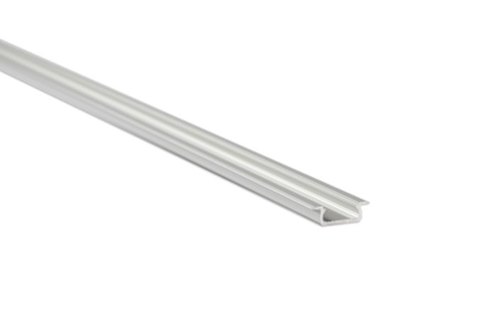 POLTRONIC - PROFIL ALUMINIOWY PODTYNKOWY PTB DO TAŚM LED DŁUGOŚĆ 202CM SZEROKOŚĆ 2,1CM PŁYTKI SREBRNY ANODOWANY PL-PTB-202-SA - PC013685
