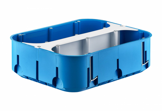 SIMET - PUSZKA PODTYNK 151X71X63  DO PUSTYCH ŚCIAN 6-POLOWA GŁĘBOKA IP30 NIEBIESKI P6x60D MULTIBOX2 - 32174203