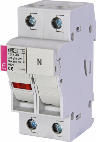 ETI - ROZŁĄCZNIK BEZPIECZNIKOWY EFD 10 1P+N LED - 002540012
