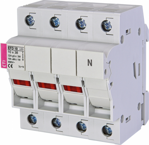 ETI - ROZŁĄCZNIK BEZPIECZNIKOWY Z ADAPTEREM EFD 10 3P+N LED AD - 002540315