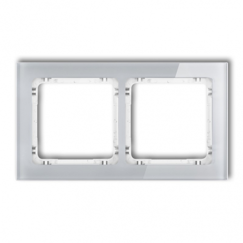 KARLIK - DECO RAMKA 2-KROTNA EFEKT SZKŁA (RAMKA SZARA, SPÓD BIAŁY) SZARY - 15-0-DRS-2