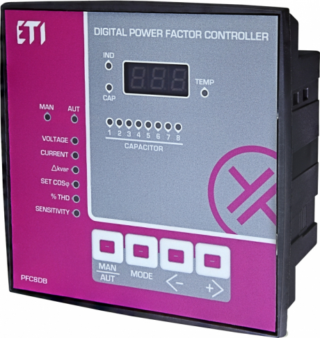 ETI - REGULATOR WSPÓŁCZYNNIKA MOCY 8 STOPNIOWY PFC 8 DB - 004656572