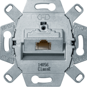 HAGER - MECHANIZM GNIAZDA KOMPUTEROWEGO POJEDYNCZEGO RJ45 UAEEKRANOWANE KAT. 6 KLASA E ONE.PLATFORM - 455401
