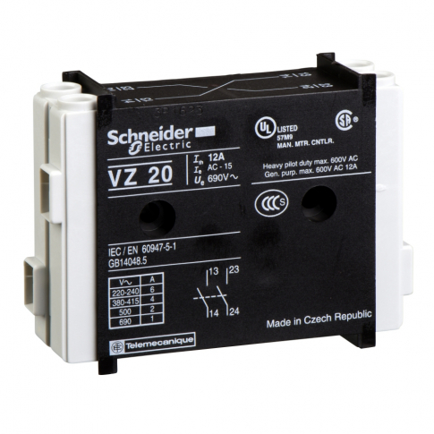 SCHNEIDER ELECTRIC - MODUŁ STYKÓW POMOCNICZYCH TESYS VARIO 1NO 1NC - VZ20