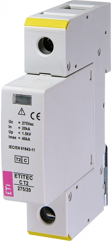 ETI - OGRANICZNIK PRZEPIĘĆ T2 (C) ETITEC C T2 275/20 1+0 - 002440393