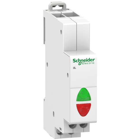 SCHNEIDER ELECTRIC - LAMPKA SYGNALIZACYJNA MODUŁOWA 12-48V IIL ZIELONA/CZERWONA - A9E18335