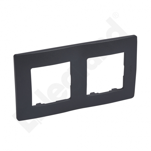 LEGRAND - RAMKA PODWÓJNA GRAFITOWY NILOE - 397032
