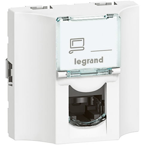 LEGRAND - GNIAZDO PRZELOTOWE 1XRJ45 KAT.5E UTP 2M MOSAIC - 078620