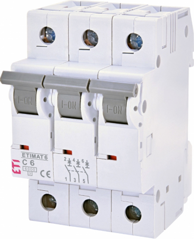 ETI - WYŁĄCZNIK NADPRĄDOWY ETIMAT 6 3P C6 - 002145512