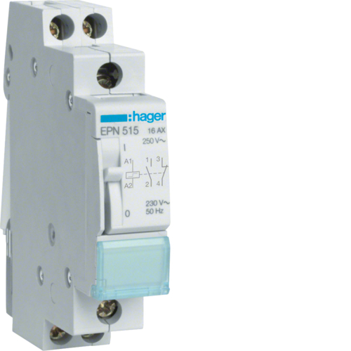 HAGER - PRZEKAŹNIK BISTABILNY 230V 1Z+1R/16A - EPN515