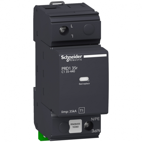 SCHNEIDER ELECTRIC - OCHRONNIK P-PRZEPIĘCIOWY TYPU 1 PRD1 35R 1P. - 16649
